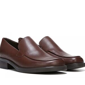 Franco Sarto Brown Leather Slip-On Loafers